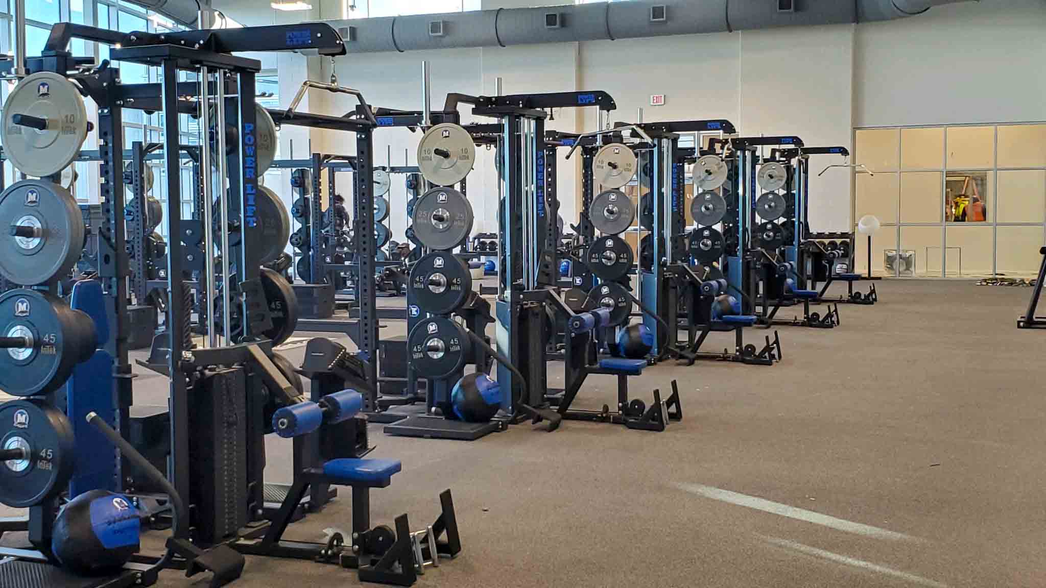 Midlothian High School Weight Room Installation Power Lift